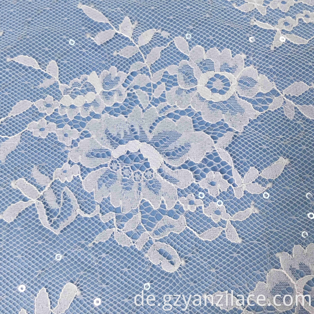 Chantilly Tulle Lace Fabric